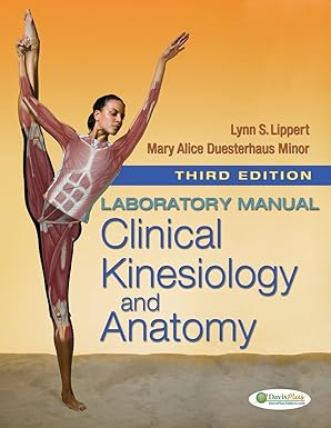 Laboratory Manual for Clinical Kinesiology and Anatomy by Lynn S. Lippert PT MS | F.A. Davis Company