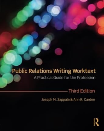 Public Relations Writing Worktext by Joseph M. Zappala | Routledge